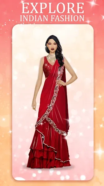 Скачать Indian Fashion Dressup Stylist взлом на бесконечные деньги + мод меню screen 3