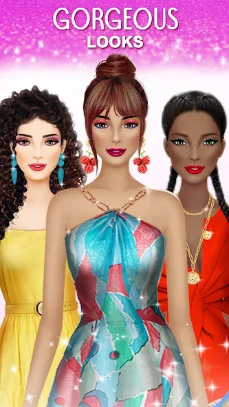 Скачать Fashion Stylist: Dress Up Game взлом на бесконечные деньги + мод меню screen 1