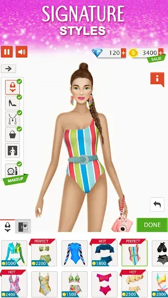 Скачать Fashion Stylist: Dress Up Game взлом на бесконечные деньги + мод меню screen 5