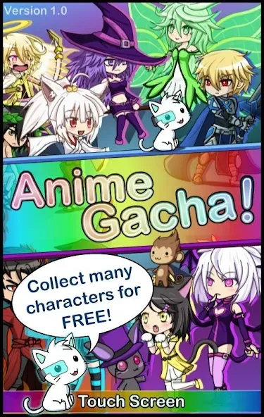 Скачать Anime Gacha! (Simulator & RPG) взлом на бесконечные деньги + мод меню screen 1