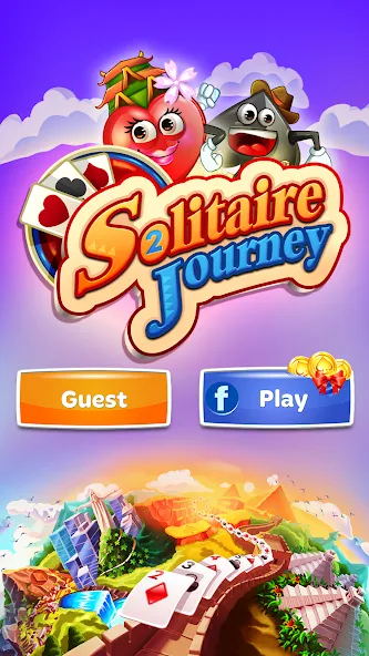 Скачать Solitaire Journey (Солитер Джорни) взлом на бесконечные деньги + мод меню screen 5