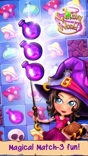 Скачать Witchy World (Уитчи Ворлд) взлом на бесконечные деньги + мод меню screen 1