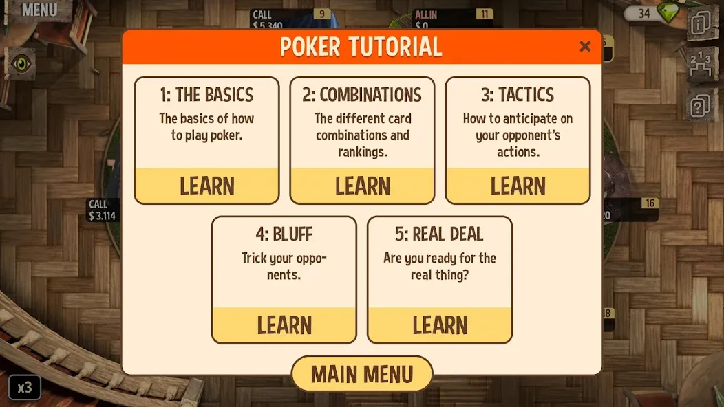 Скачать Learn Poker — How to Play взлом на бесконечные деньги + мод меню screen 3