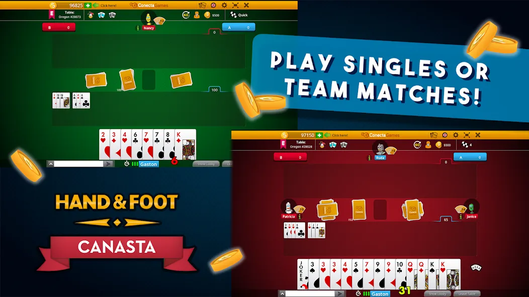 Скачать Hand and Foot Canasta взлом на бесконечные деньги + мод меню screen 4