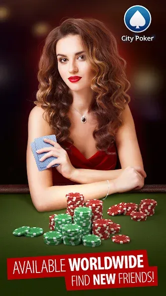 Скачать City Poker: Holdem, Omaha (Сити Покер) взлом на бесконечные деньги + мод меню screen 1