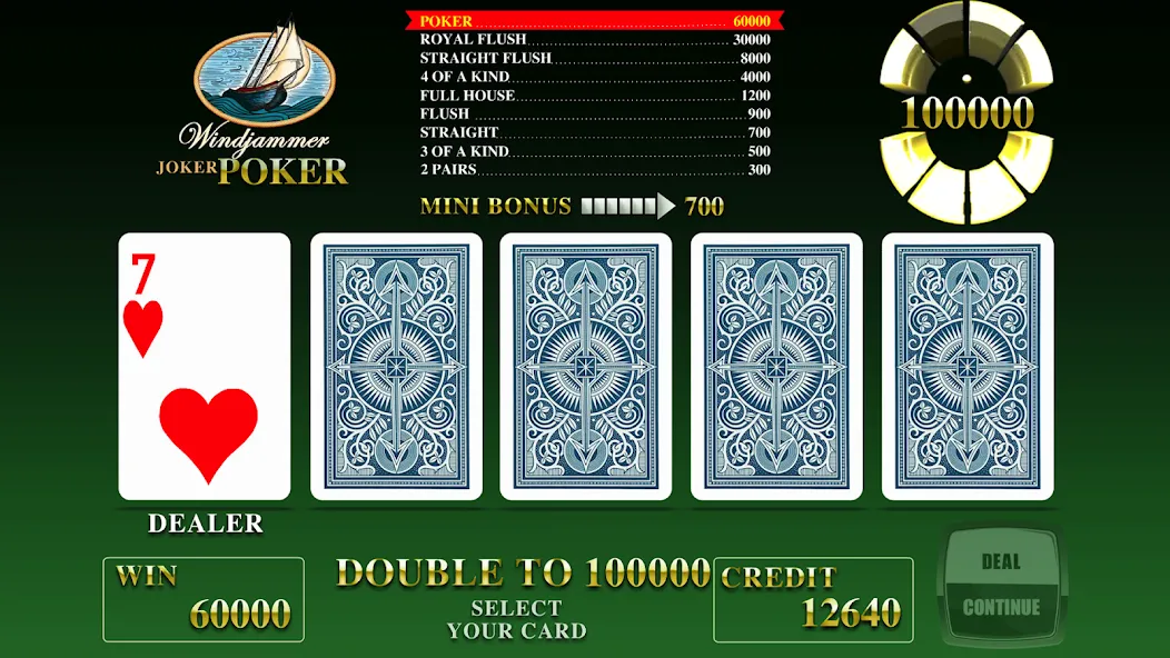 Скачать Windjammer Poker (Уиндджаммер Покер) взлом на бесконечные деньги + мод меню screen 1