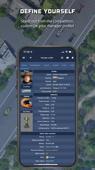 Скачать GPRO — Classic racing manager (ГПРО) взлом на бесконечные деньги + мод меню screen 2