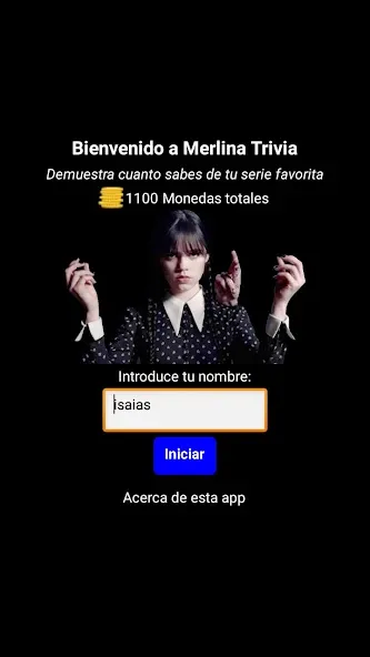 Скачать Merlina Trivia en Español взлом на бесконечные деньги + мод меню screen 1