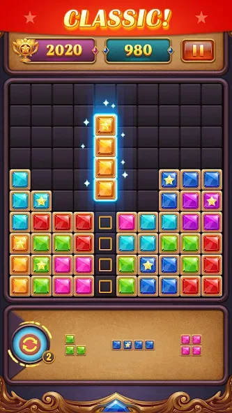 Скачать Block Puzzle: Diamond Star взлом на бесконечные деньги + мод меню screen 4