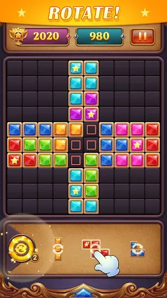 Скачать Block Puzzle: Diamond Star взлом на бесконечные деньги + мод меню screen 5