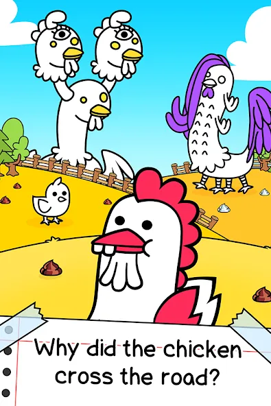 Скачать Chicken Evolution: Idle Game (Чикен Эволюшн) взлом на бесконечные деньги + мод меню screen 1