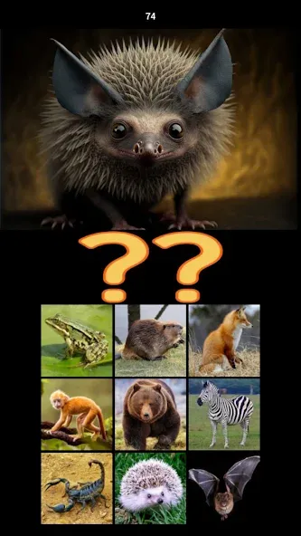 Скачать Hybrid Animals Crazy Lab Quiz (Хибридные животные Сумасшедшая лаборатория Викторина) взлом на бесконечные деньги + мод меню screen 2