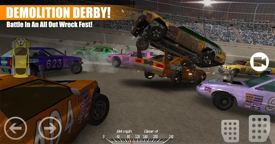 Скачать Demolition Derby 2 (Демолиция Дерби 2) взлом на бесконечные деньги + мод меню screen 1