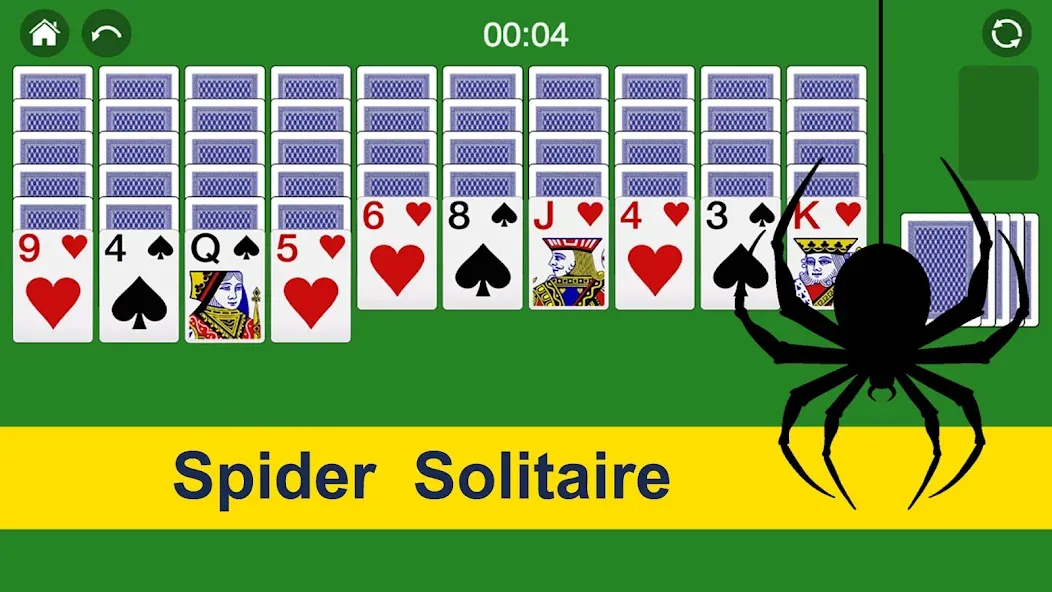 Скачать Spider Solitaire Card Game Fun взлом на бесконечные деньги + мод меню screen 1