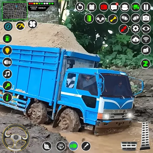 Скачать Mud Truck Runner Simulator 3D взлом на бесконечные деньги + мод меню screen 1