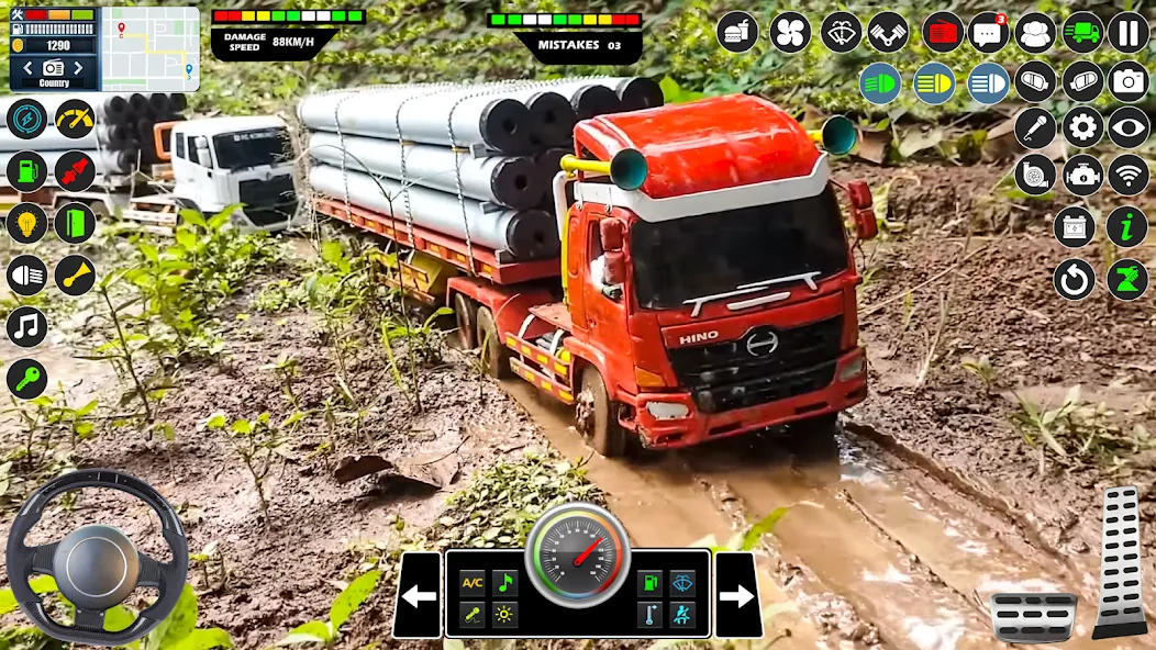 Скачать Mud Truck Runner Simulator 3D взлом на бесконечные деньги + мод меню screen 2