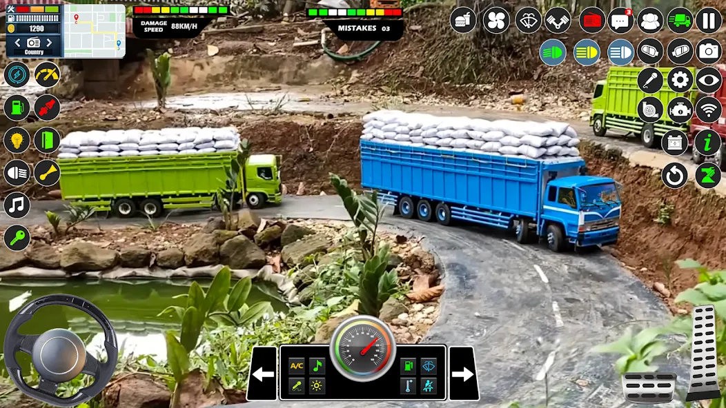 Скачать Mud Truck Runner Simulator 3D взлом на бесконечные деньги + мод меню screen 3