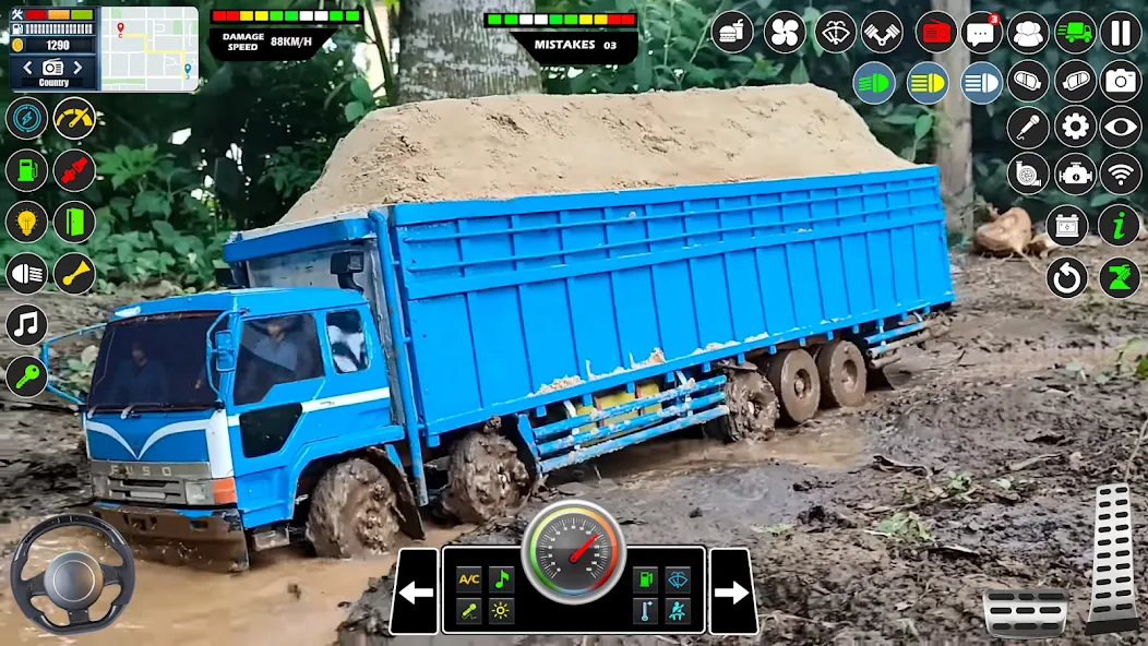 Скачать Mud Truck Runner Simulator 3D взлом на бесконечные деньги + мод меню screen 4