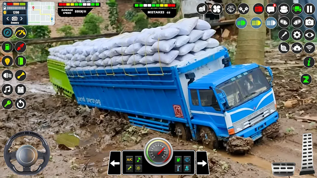 Скачать Mud Truck Runner Simulator 3D взлом на бесконечные деньги + мод меню screen 5