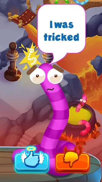 Скачать Worm out: Brain teaser games (Ворм аут) взлом на бесконечные деньги + мод меню screen 3