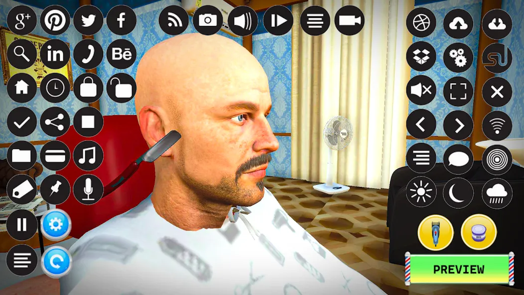 Скачать Barber Shop Hair Cut Sim Games взлом на бесконечные деньги + мод меню screen 4