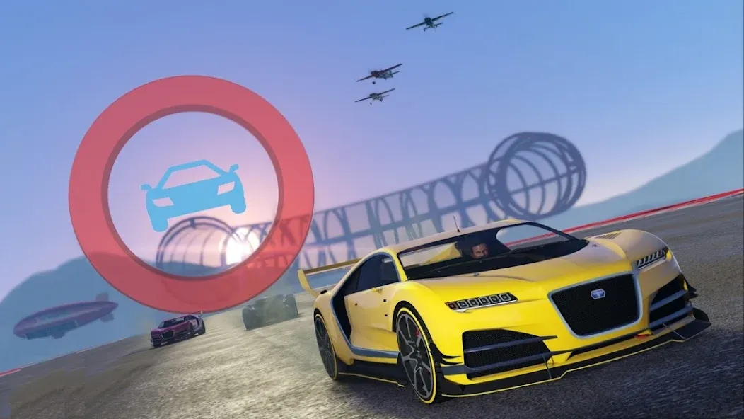 Скачать Mega Ramp Car Offline Games взлом на бесконечные деньги + мод меню screen 1