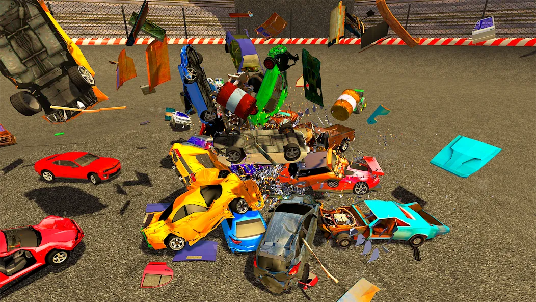 Скачать Demolition Derby Mad Car Crash (Дерби Деструкция Симулятор) взлом на бесконечные деньги + мод меню screen 1