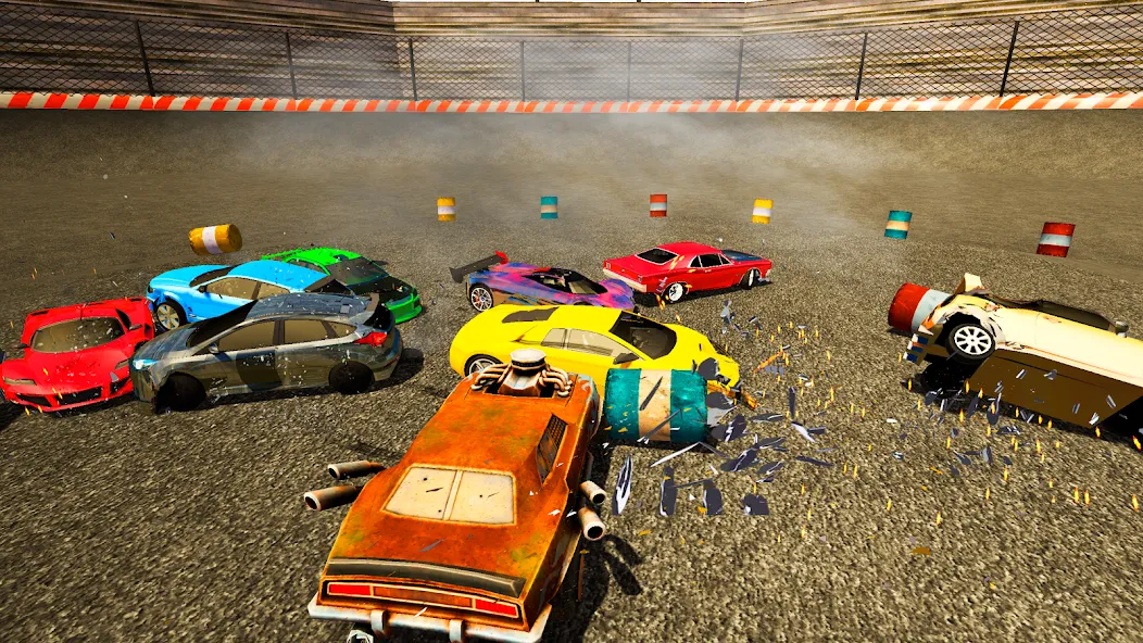 Скачать Demolition Derby Mad Car Crash (Дерби Деструкция Симулятор) взлом на бесконечные деньги + мод меню screen 5