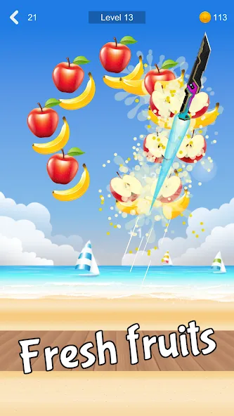 Скачать Fruit Sniper (Фрут Снайпер) взлом на бесконечные деньги + мод меню screen 1