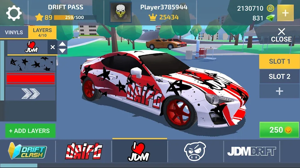 Скачать Drift Clash Online Racing (Дрифт Клаш) взлом на бесконечные деньги + мод меню screen 1