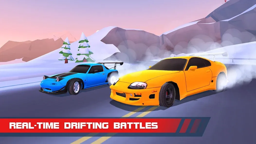 Скачать Drift Clash Online Racing (Дрифт Клаш) взлом на бесконечные деньги + мод меню screen 2