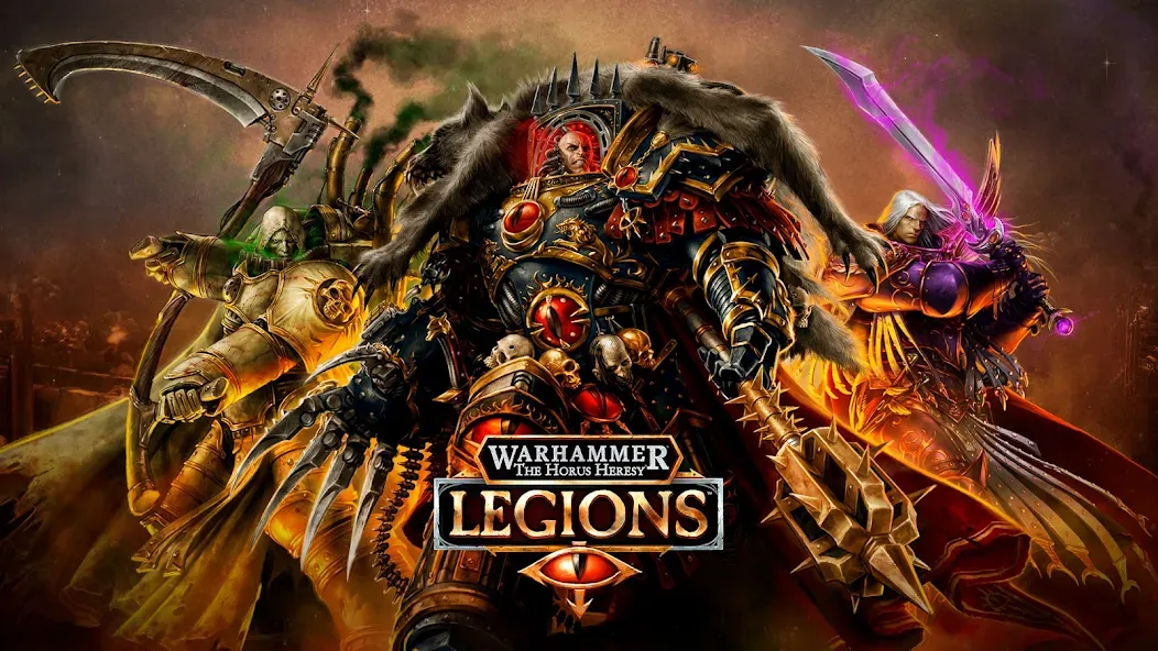 Скачать Warhammer Horus Heresy Legions (Вархаммер Искупление Хоруса Легионы) взлом на бесконечные деньги + мод меню screen 1