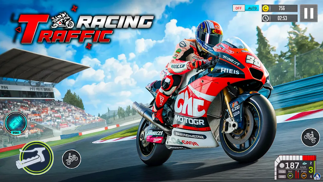 Скачать Moto Racing 3d Motorcycle Game взлом на бесконечные деньги + мод меню screen 2