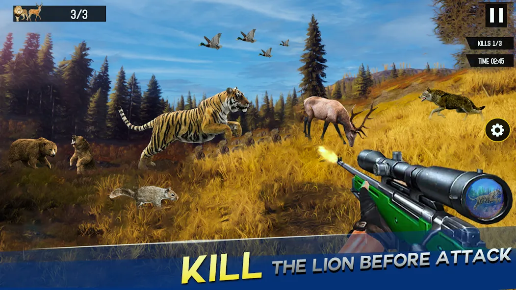 Скачать Sniper Animal Deer Hunter Game (Снайперские игры на животных) взлом на бесконечные деньги + мод меню screen 3