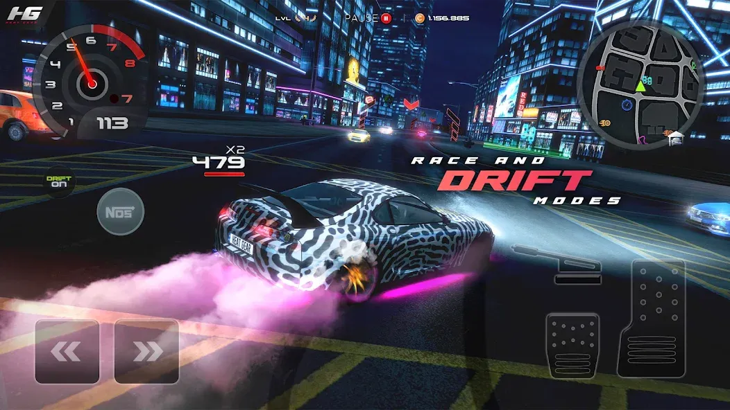 Скачать Heat Gear — Race & Drift World (Хит Гир) взлом на бесконечные деньги + мод меню screen 3