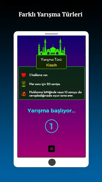 Скачать İslami Bilgi Yarışması взлом на бесконечные деньги + мод меню screen 4