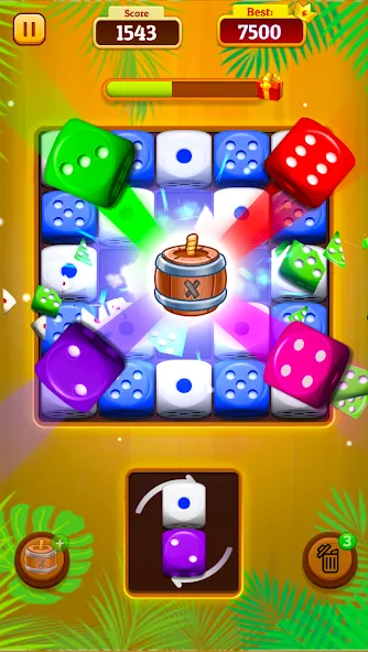 Скачать Dice Merge: Dice Mania Game (Дайс Мердж) взлом на бесконечные деньги + мод меню screen 2