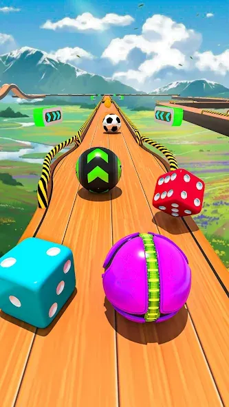 Скачать Rolling Ball Game Hop Ball Run (Гоинг Боллс Гейм) взлом на бесконечные деньги + мод меню screen 2