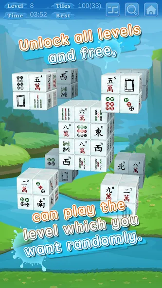 Скачать Stacker Mahjong 3D (Стаккер Маджонг 3Д) взлом на бесконечные деньги + мод меню screen 3