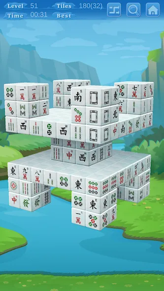 Скачать Stacker Mahjong 3D (Стаккер Маджонг 3Д) взлом на бесконечные деньги + мод меню screen 5