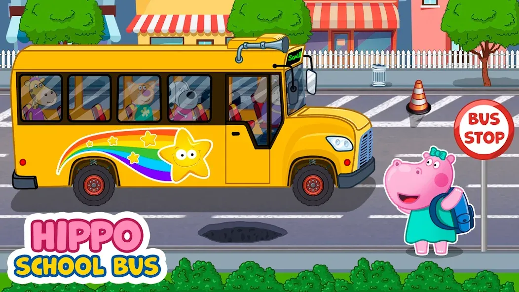 Скачать Kids School Bus Adventure взлом на бесконечные деньги + мод меню screen 1