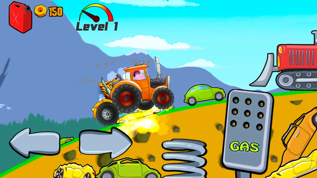 Скачать Kids Monster Truck Racing Game взлом на бесконечные деньги + мод меню screen 3