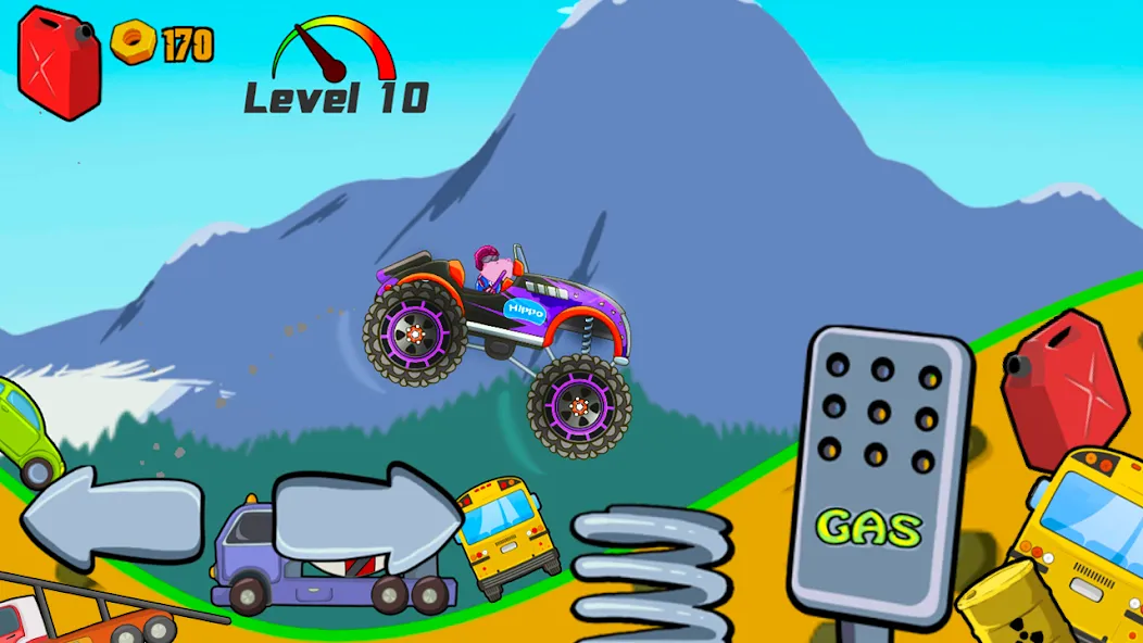 Скачать Kids Monster Truck Racing Game взлом на бесконечные деньги + мод меню screen 4