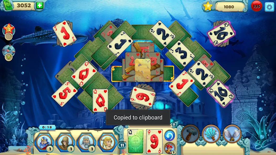 Скачать Solitaire Atlantis (олитэр Атлантис) взлом на бесконечные деньги + мод меню screen 3