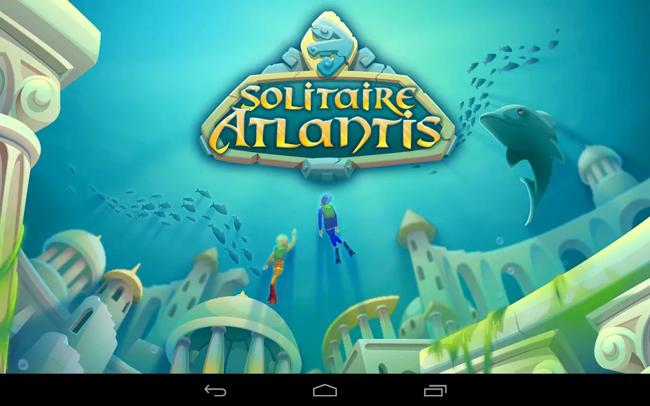 Скачать Solitaire Atlantis (олитэр Атлантис) взлом на бесконечные деньги + мод меню screen 5