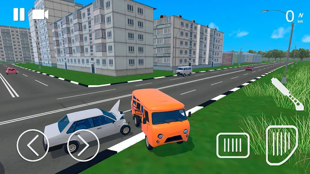 Скачать Russian Car Crash Simulator (Рашн Кар Краш Симулятор) взлом на бесконечные деньги + мод меню screen 4