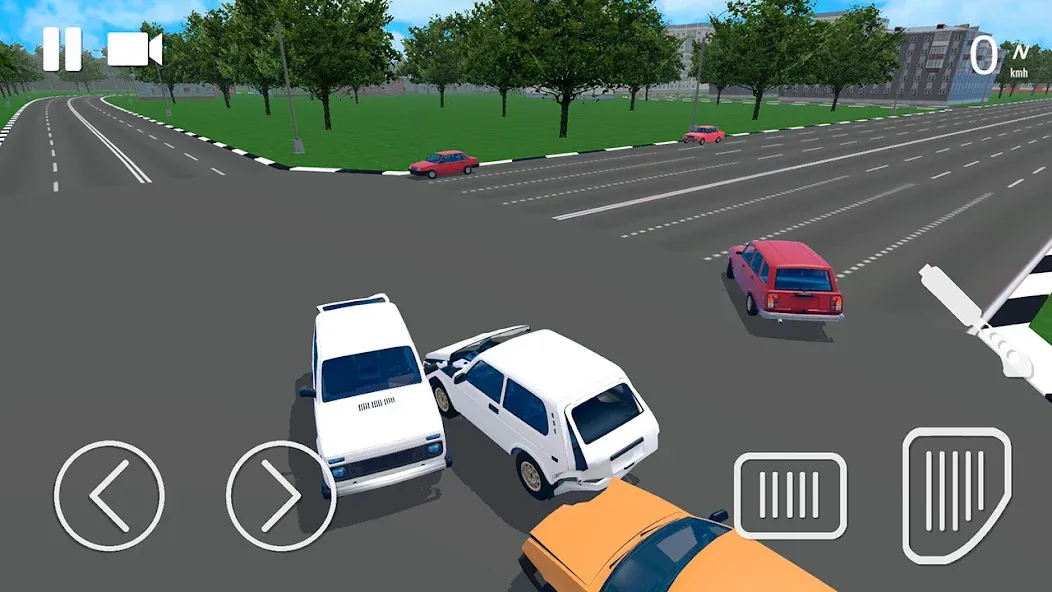 Скачать Russian Car Crash Simulator (Рашн Кар Краш Симулятор) взлом на бесконечные деньги + мод меню screen 5