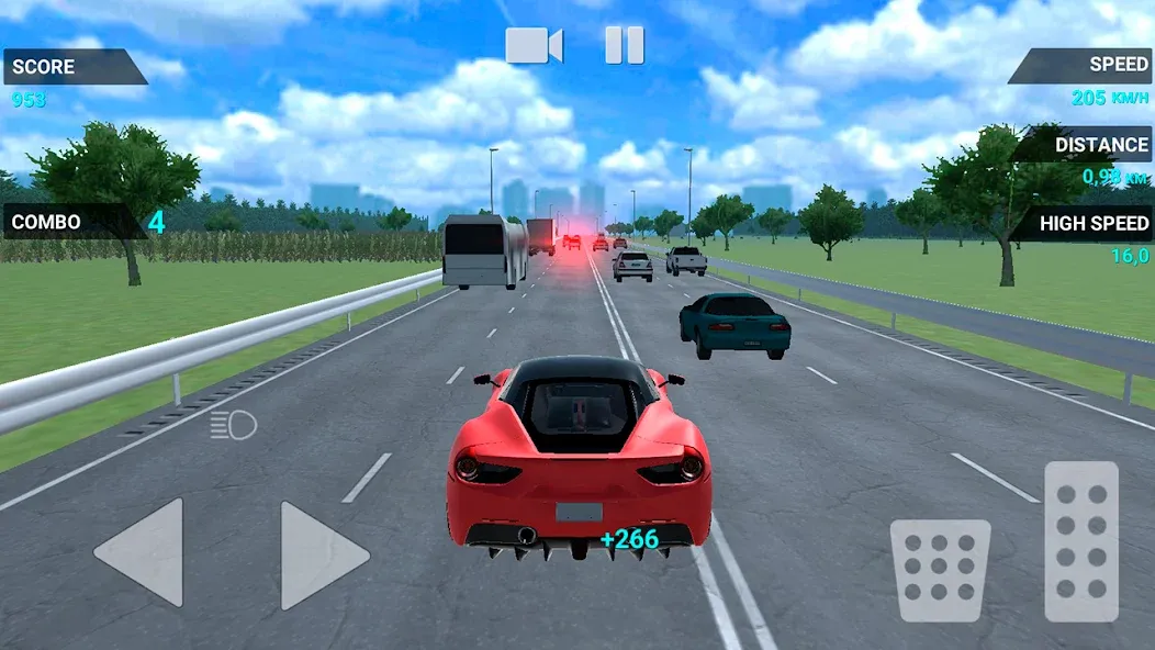 Скачать Traffic Racer Speeding Highway (Трафик Рейсер Скоростная Шоссе) взлом на бесконечные деньги + мод меню screen 2