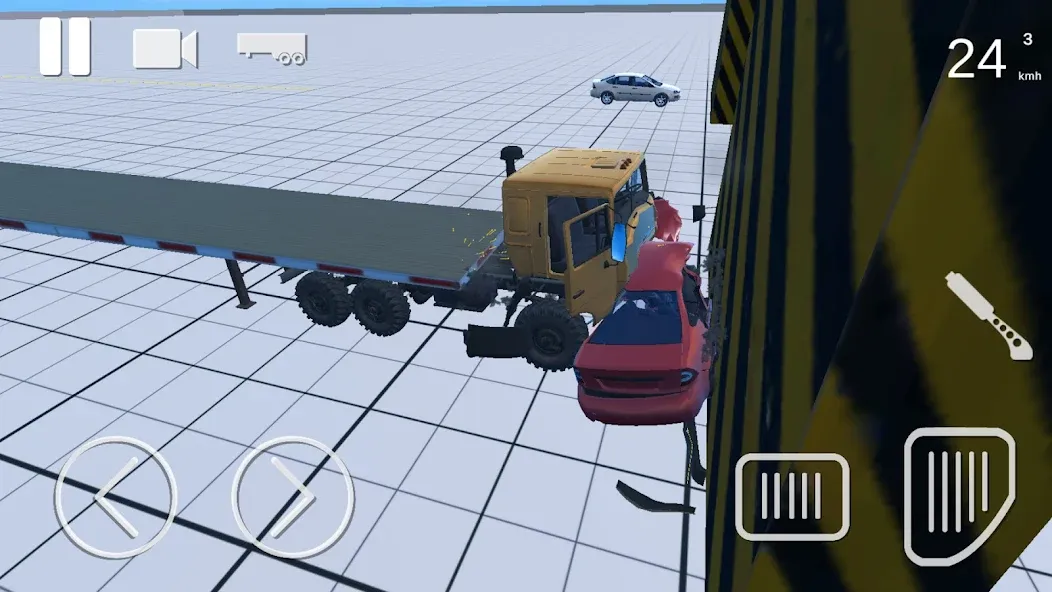 Скачать Truck Crash Simulator Accident (Симулятор ДТП с грузовиком) взлом на бесконечные деньги + мод меню screen 4