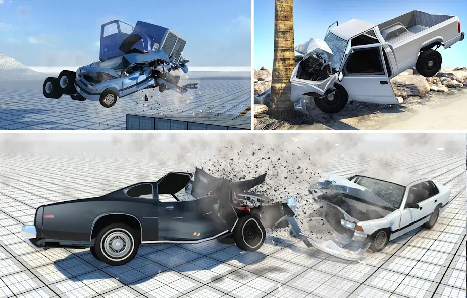 Скачать Car Crash Damage Engine Wreck (Кар Крэш Дамаг Энджин Врек) взлом на бесконечные деньги + мод меню screen 3